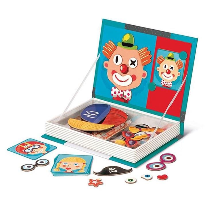 Набор развивающий SUNROZ Magneti book Crazy Face Магнитная Дощечка детская игра (SUN2860)