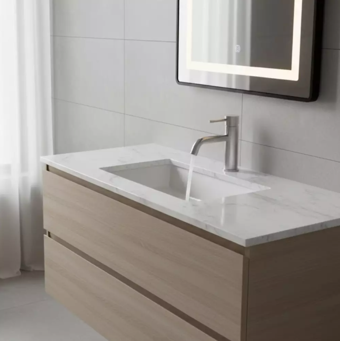 Смеситель для раковины Devit Flow 550547N Никель матовый (592980)