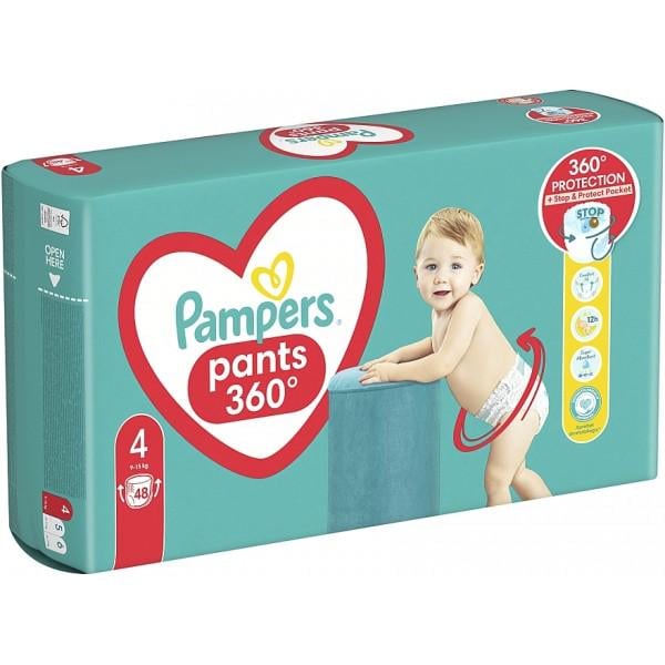 Підгузки-трусики Pampers Pants 4 9-15 кг 48 шт.