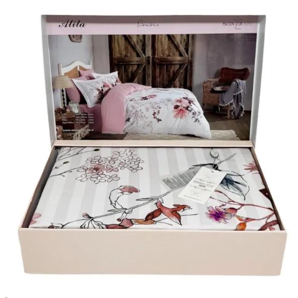 Постельное белье Maison D'or Alita rose сатин евро (2000022282873)