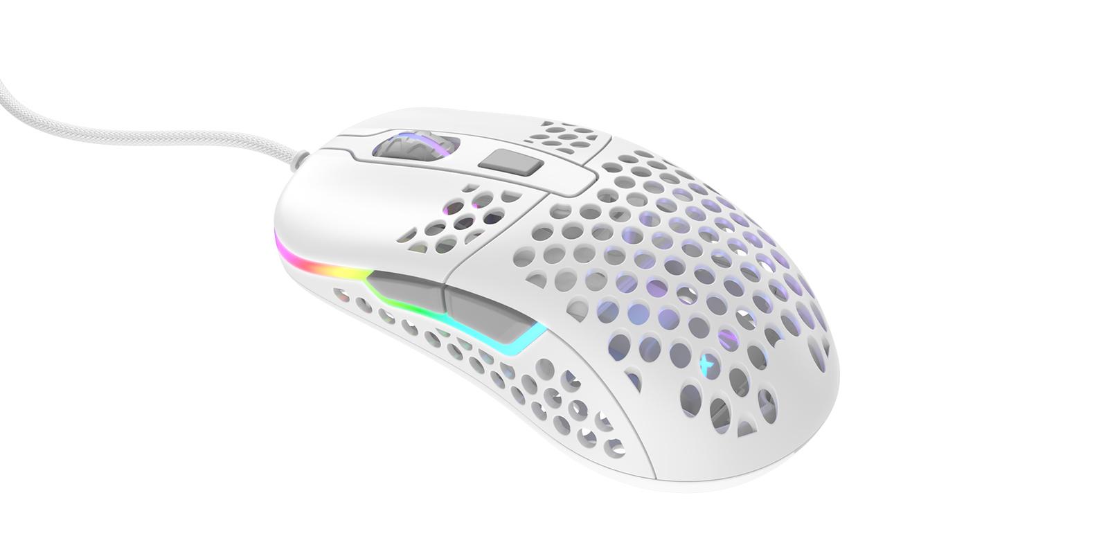 Мышка игровая проводная Xtrfy Cherry M42 с RGB Белый (XG-M42-RGB-White)