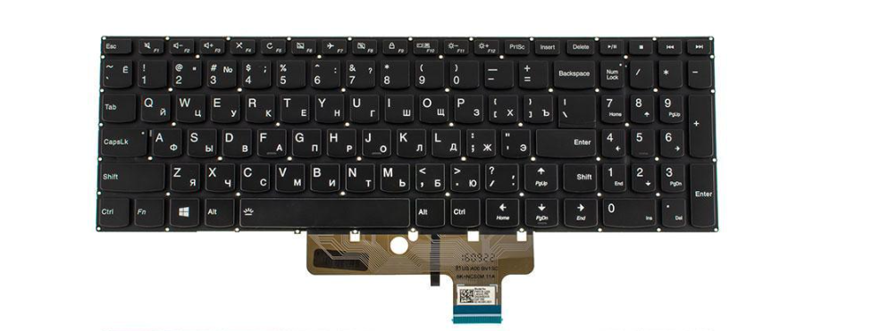 Клавиатура для ноутбука Lenovo IdeaPad Yoga 510-15IKB (182365)
