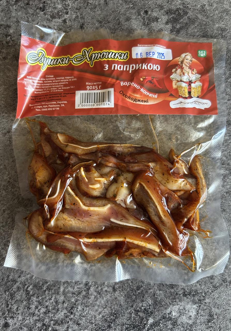 Снеки Свинные ушки Паприка 90 г