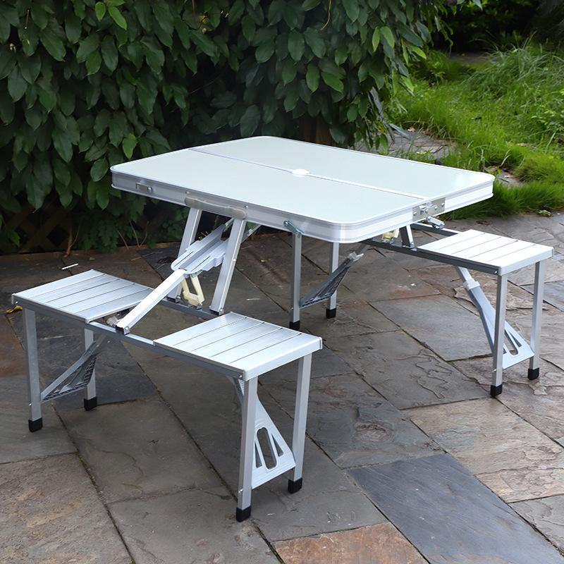 Стіл-валіза для пікніка і рибалки розкладний з 4 стільцями (400927) - фото 3