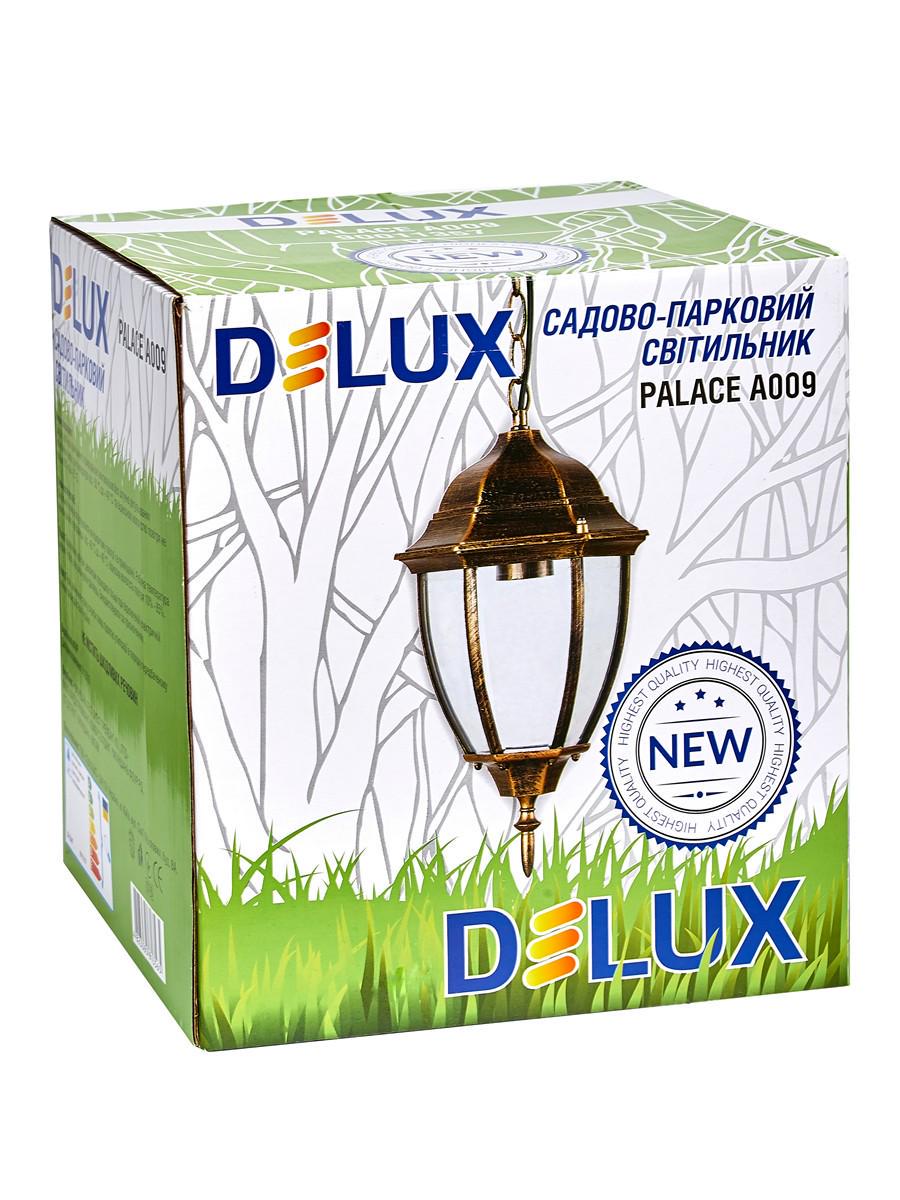 Светильник садово-парковый Delux Palace A009 60 Вт Е27 Черный/Золотой (24573722) - фото 3 Светильник садово-парковый Delux Palace A009 60 Вт Е27 Черный/Золотой (24573722) - фото 3