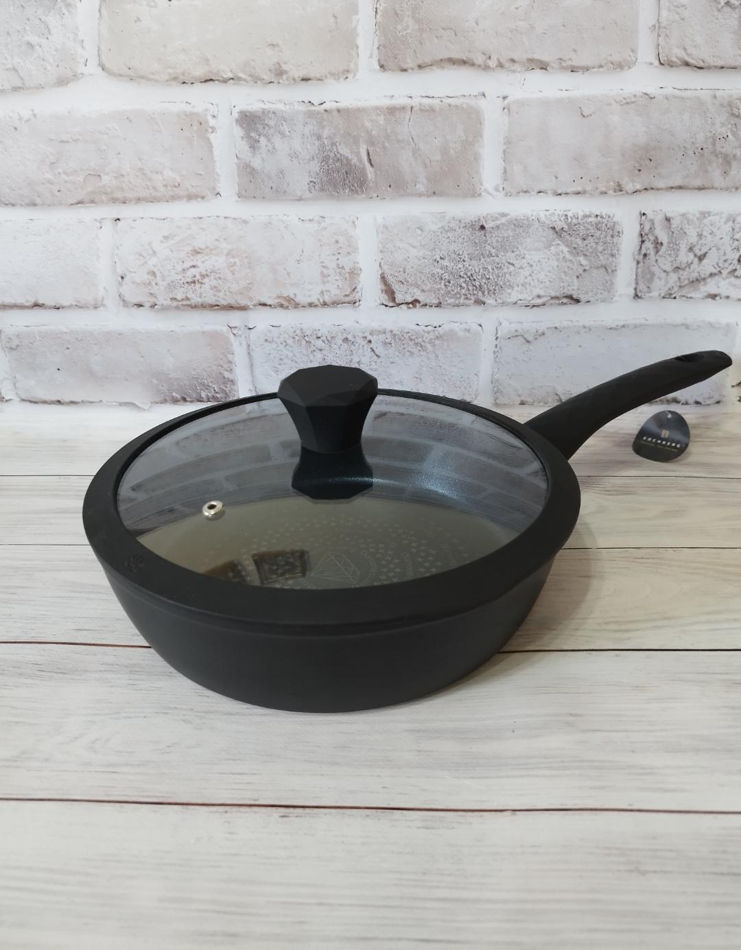 Сковорода глибока Edenberg EB3492 з кришкою 26 см (14481940)