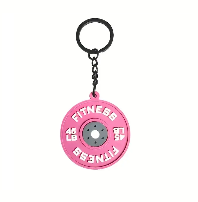 Брелок для фітнес-фанатів Диск Рожевий (2745289224)