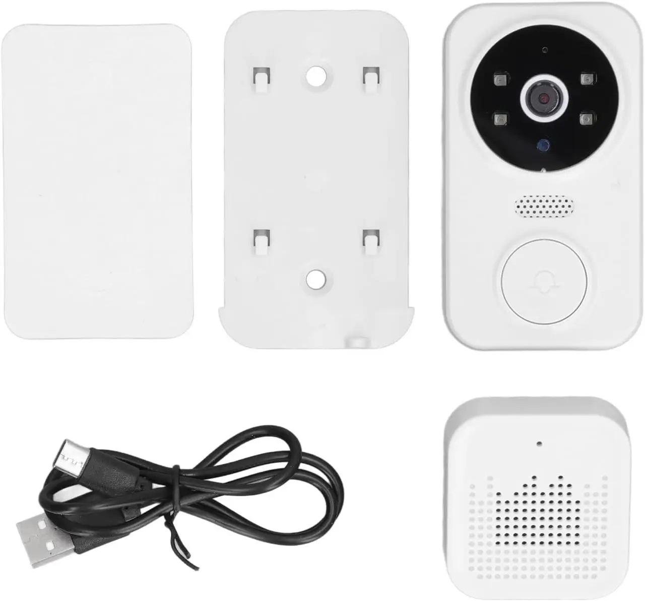 Видеоглазок умный дверной Smart Doorbell M8 Wi-Fi беспроводной с датчиком движения (2125360999) - фото 2