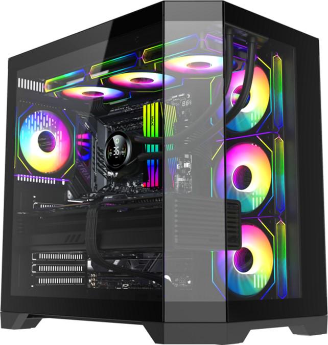 Корпус компьютерный GameMax HYPE-A Black Midi ATX microATX mini-ITX без блока питания (HYPE-A Black) Корпус компьютерный GameMax HYPE-A Black Midi ATX microATX mini-ITX без блока питания (HYPE-A Black)