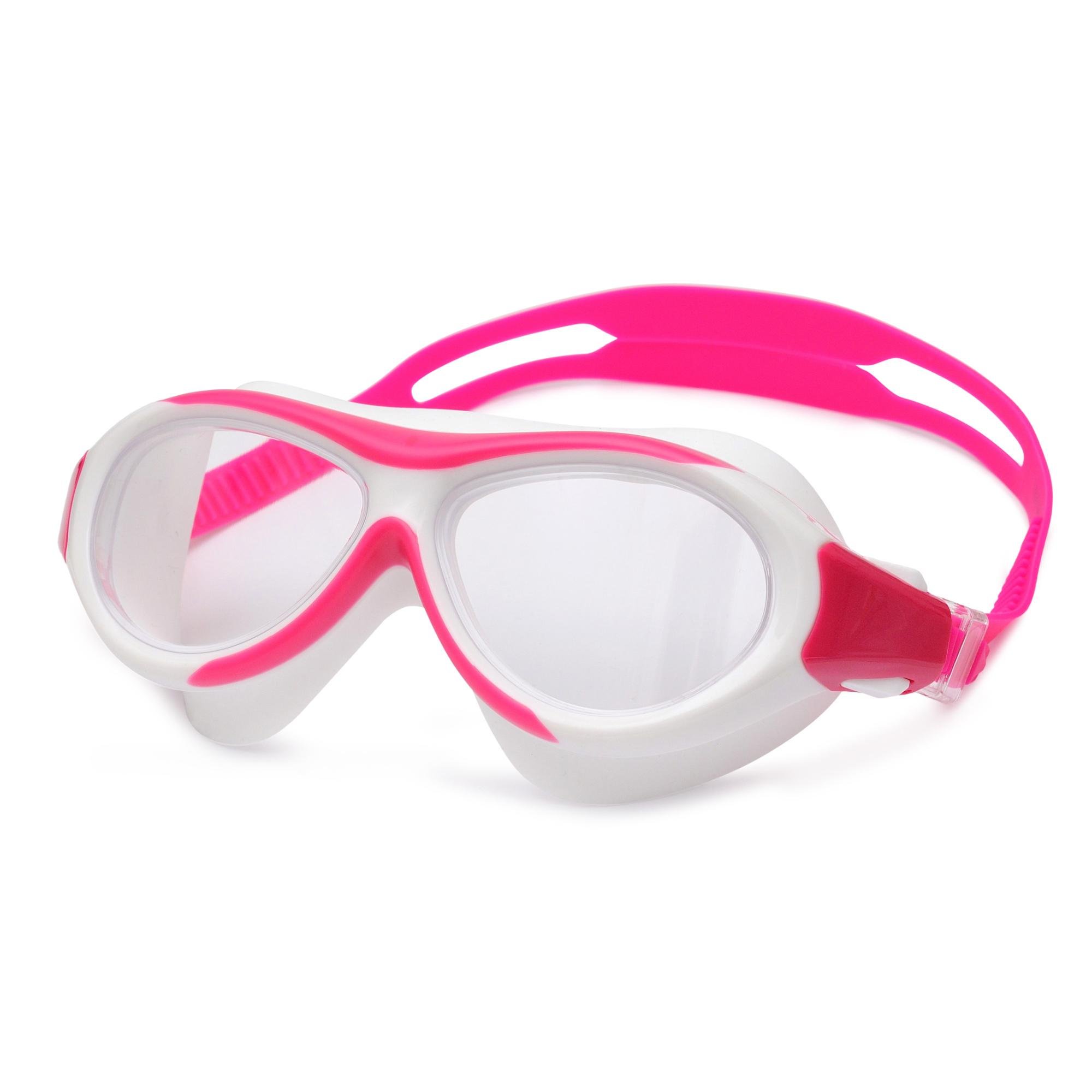 Маска для плавания детская Renvo Karu JR Anti-fog OSFM Белый/Розовый (1SM100-0503)