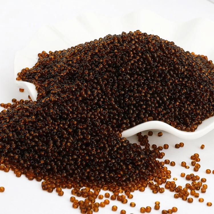 Бисер Прозрачный 2 мм 50 г Коричневый (БР0002п08)