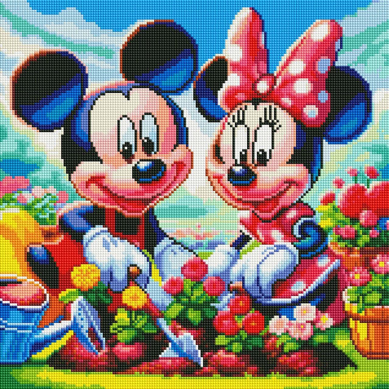 Алмазна мозаїка Мікі Маус та Міні Маус 40х40 см (2571413915) - фото 2 Алмазна мозаїка Мікі Маус та Міні Маус 40х40 см (2571413915) - фото 2