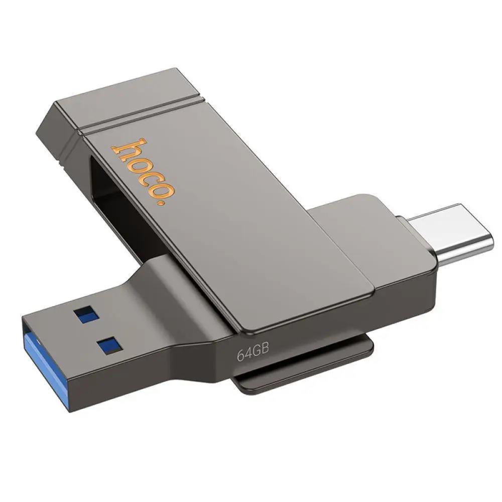 Флешка USB Hoco 2в1 UD15 64 Gb USB3.2 Type-C Clever (120/64)