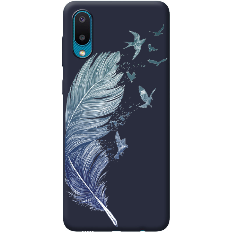 Чехол BoxFace Samsung A022 Galaxy A02 Feather Синий силикон (42004-cc38-42498)