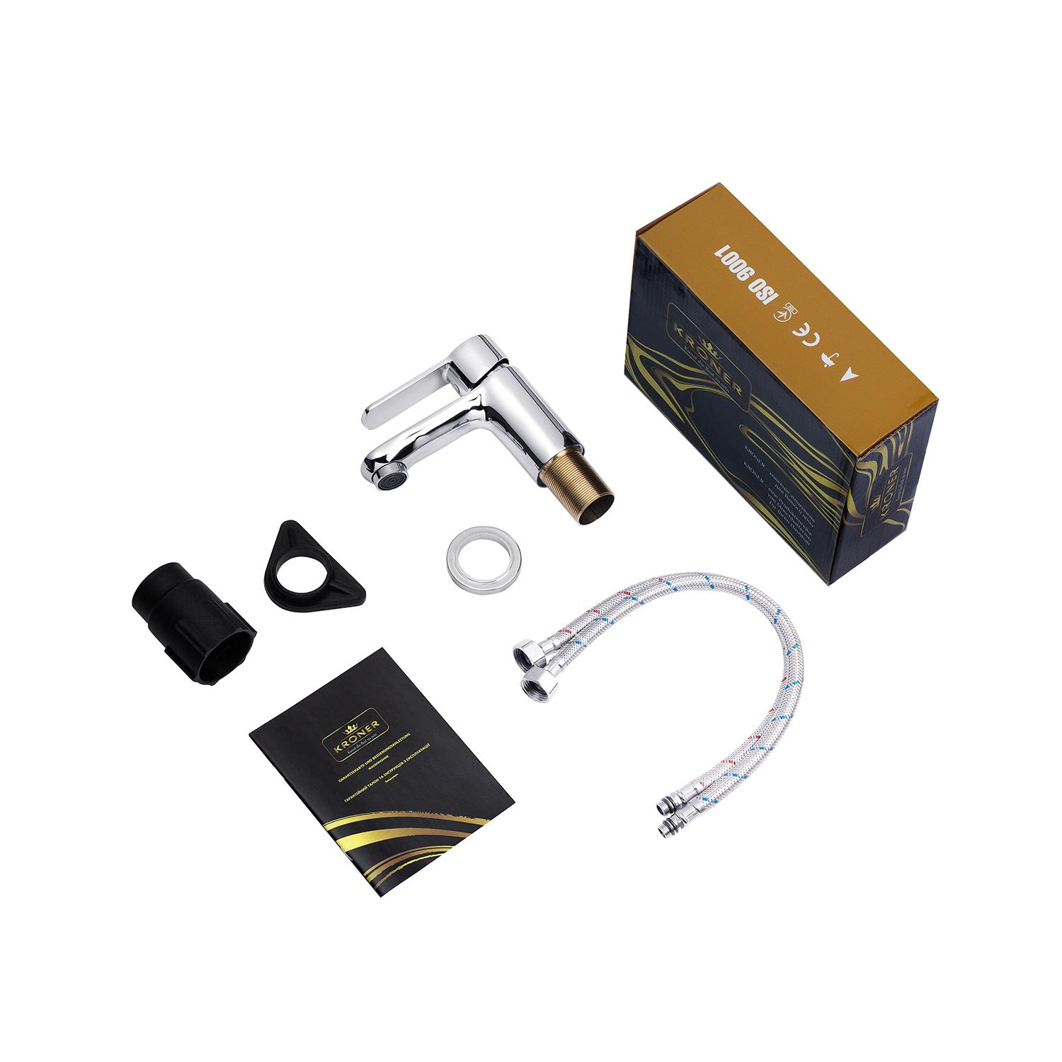 Смеситель-кран для раковины Kroner KRP Bremen C010 (KR12069Y) - фото 7 Смеситель-кран для раковины Kroner KRP Bremen C010 (KR12069Y) - фото 7