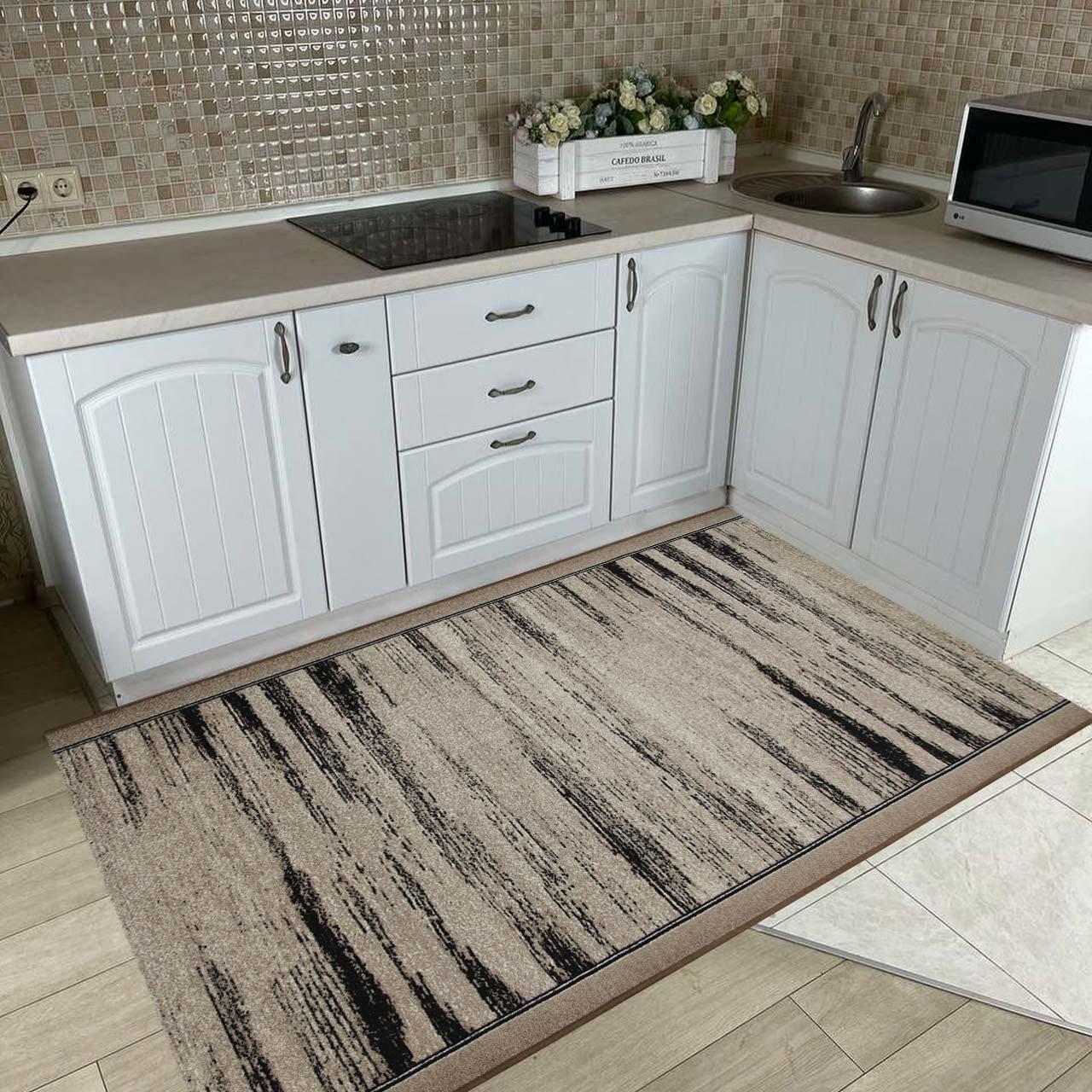 Ковер безворсовый на войлочной основе DAKARIA Print Run Санди p13 1,2x1,7 м Темно-бежевый (00-00019454) - фото 4