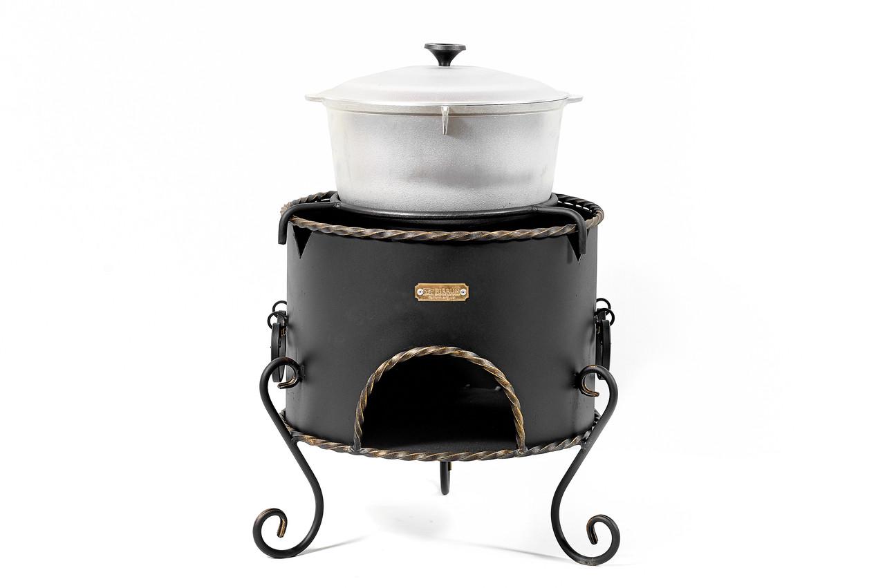 Печь с подставкой под котелок металл (ПК1) - фото 3