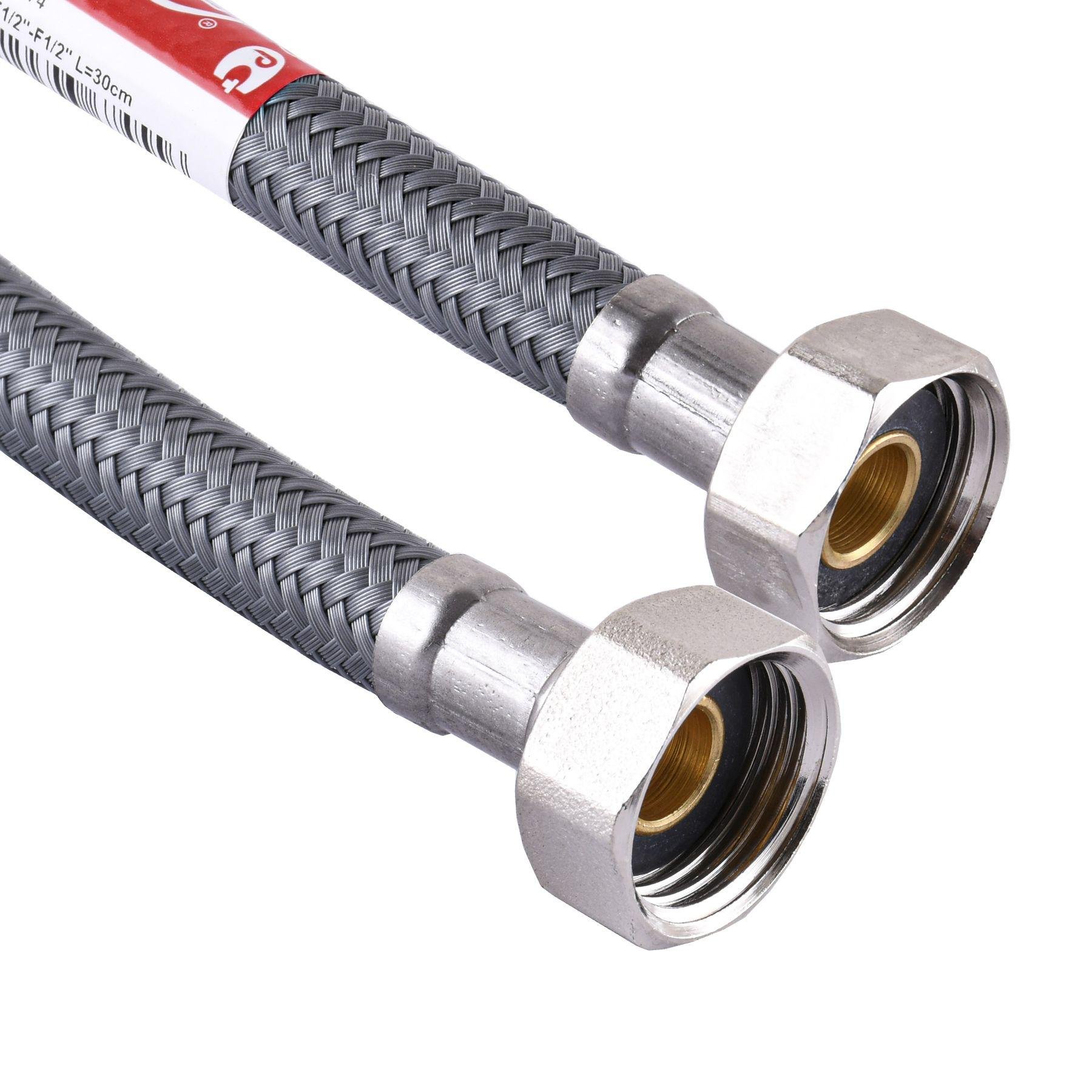 Шланг для підключення води гнучкий TUCAI 000009803 50 см 1/2"x1/2" ВВ (109915)