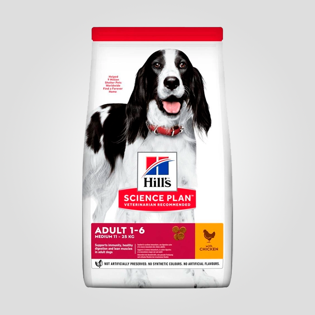 Корм сухой Hill's Science Plan Canine Medium Breed для собак средних пород с курицей 14 кг (2217698696)