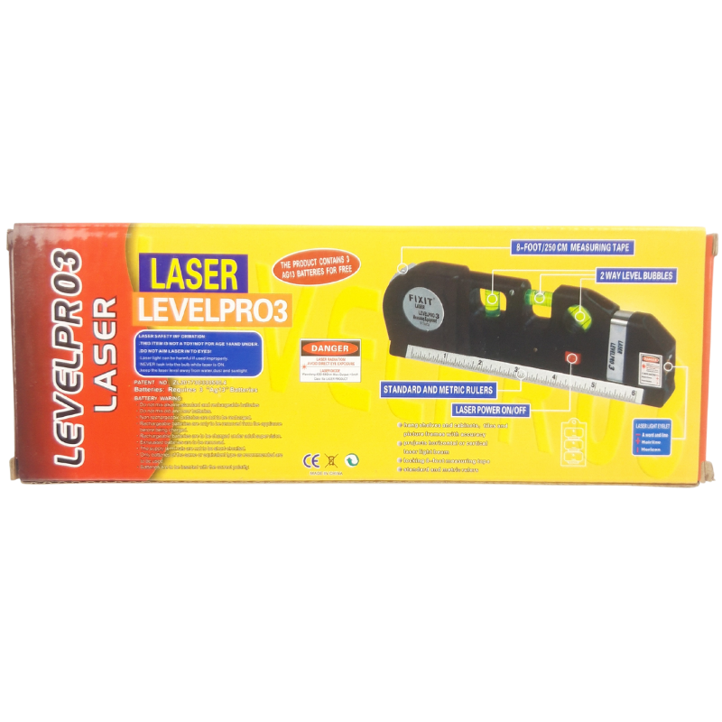 Лазерный уровень строительный двухплоскостной (4123567) - фото 6