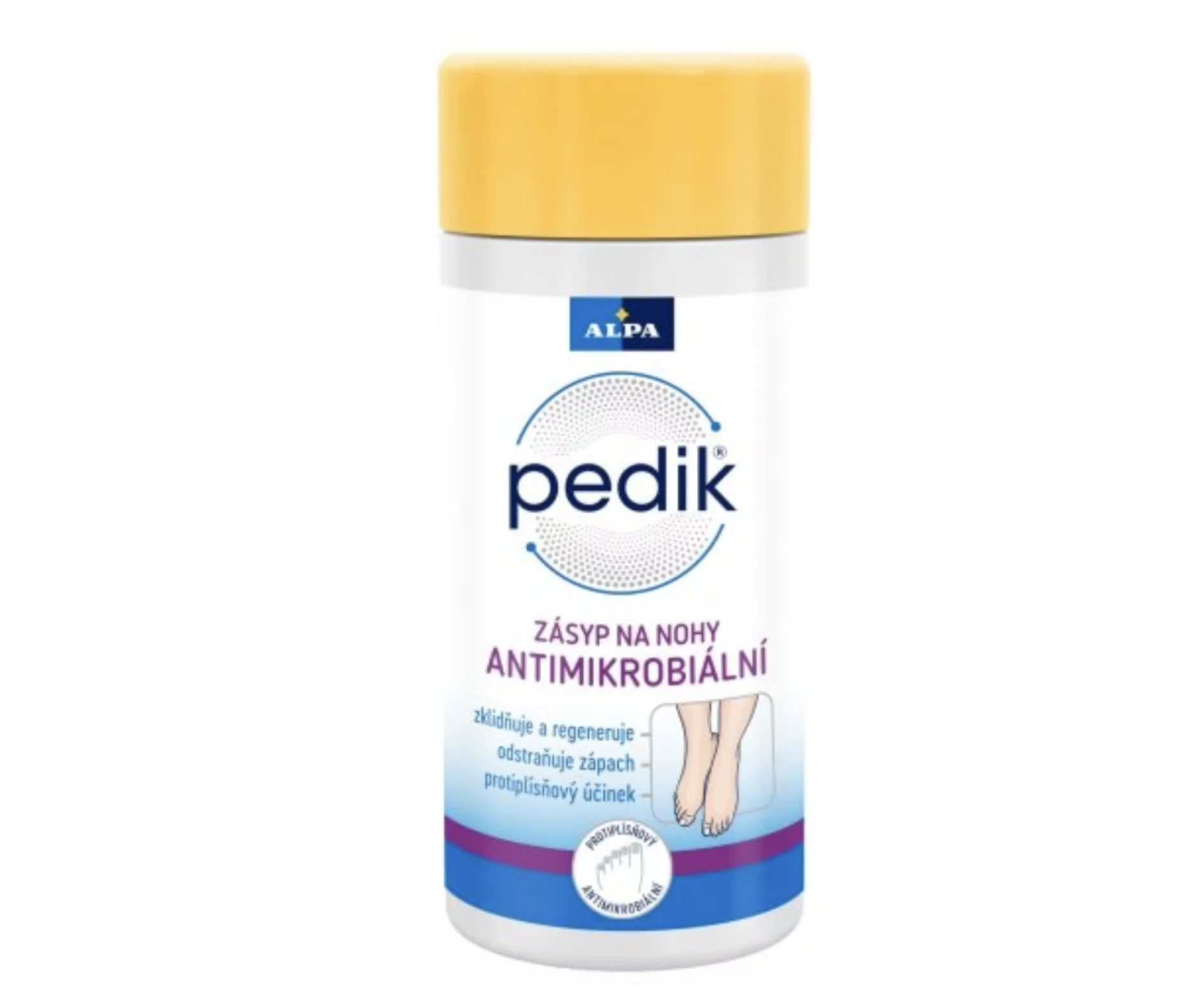 Присыпка для ног Alpa Pedik с антимикробной добавкой при чрезмерном тенении 100 г (40_018)