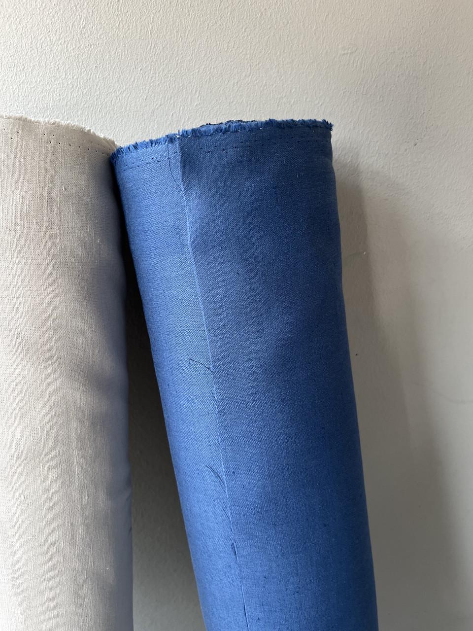 Ткань LINEN PLUS 52% льна и 48% хлопка 143 см 369 Синий - фото 4 Ткань LINEN PLUS 52% льна и 48% хлопка 143 см 369 Синий - фото 4