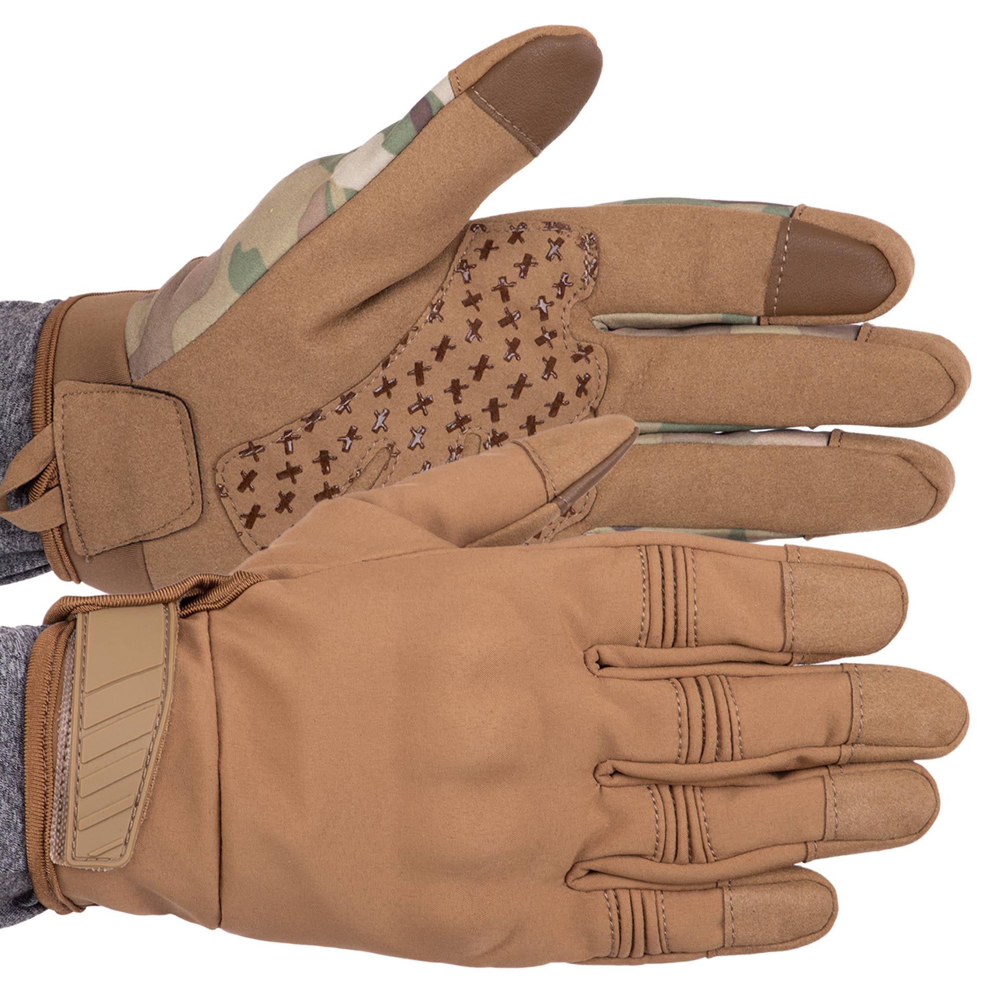 Перчатки Military Rangers с закрытыми пальцами ХL Хаки ( BC-9878)