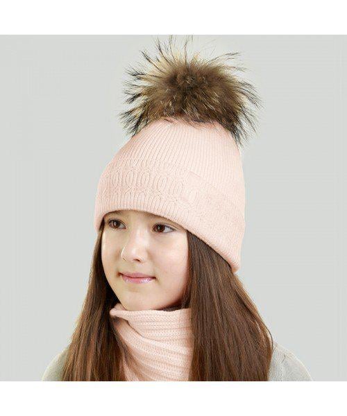 Комплект шапка и шарф детский Elf Долорес р. 52 Пудровый (OK001384)