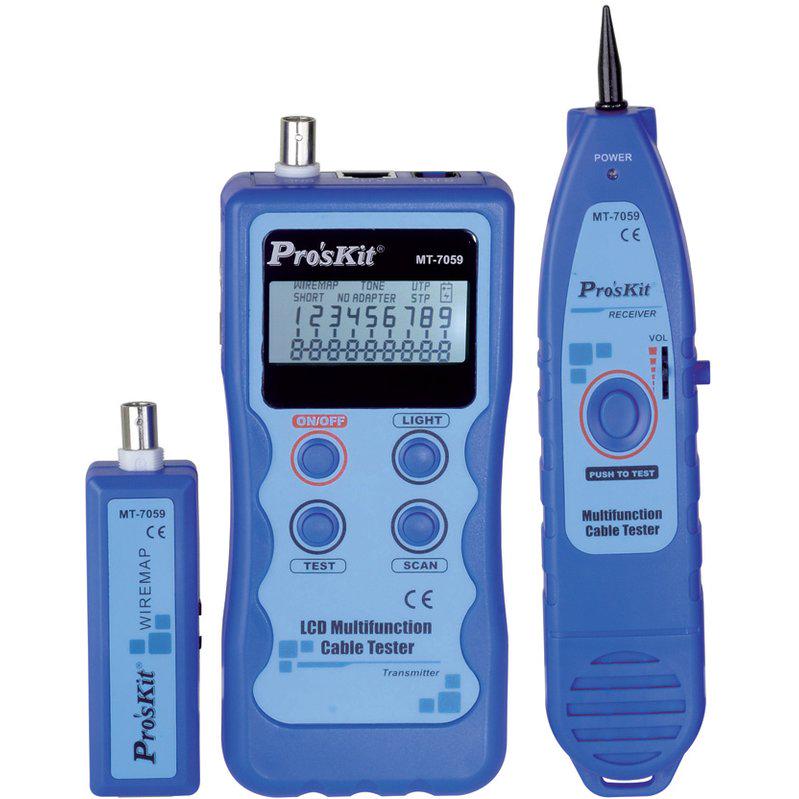 Тестер телекоммуникационных сетей и линий передачи данных Pro'sKit MT-7059 - фото 1 Тестер телекоммуникационных сетей и линий передачи данных Pro'sKit MT-7059 - фото 1