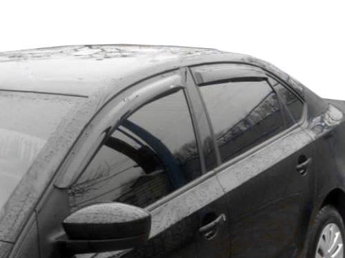 Ветровики SD HIC для Volkswagen Polo 2010-2017 гг. поликарбонат Черный Ветровики SD HIC для Volkswagen Polo 2010-2017 гг. поликарбонат Черный