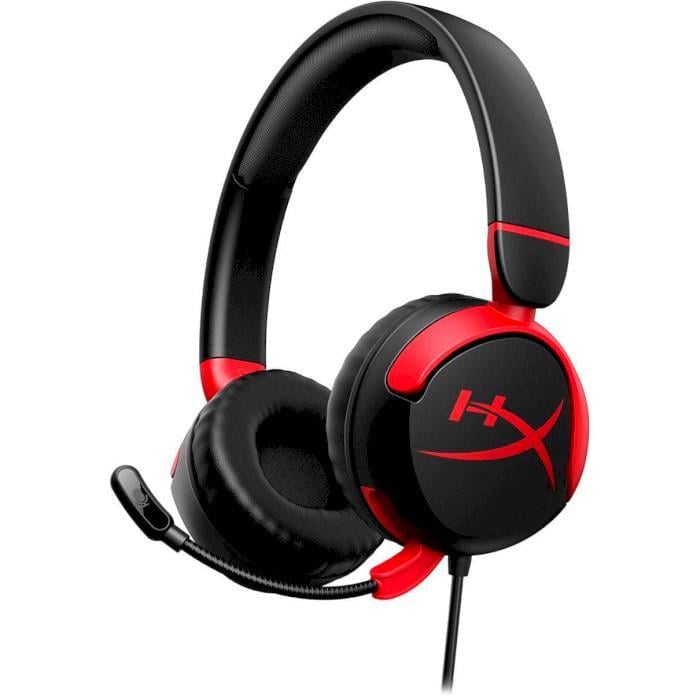 Гарнитура проводная HyperX Cloud Mini накладная c микрофоном 3,5 мм 85 дБ Black/Red (7G8F4AA)