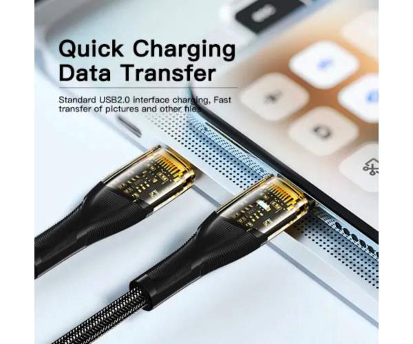 Кабель Data Essager EXCTT1-XJ01-P Type C-Type C 100W 1 м Black (06EXCTT1-XJ01-P) - фото 4 Кабель Data Essager EXCTT1-XJ01-P Type C-Type C 100W 1 м Black (06EXCTT1-XJ01-P) - фото 4