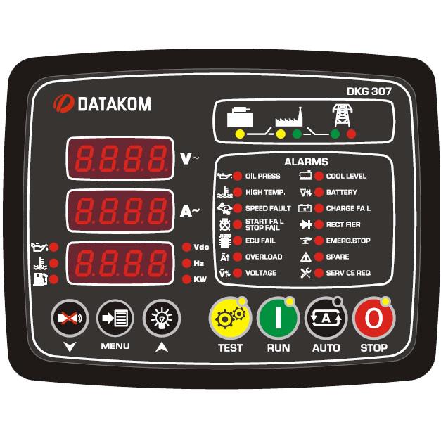 Контроллер автоматического управления генератором и ввод резерва DATAKOM DKG-307 MPU - фото 2