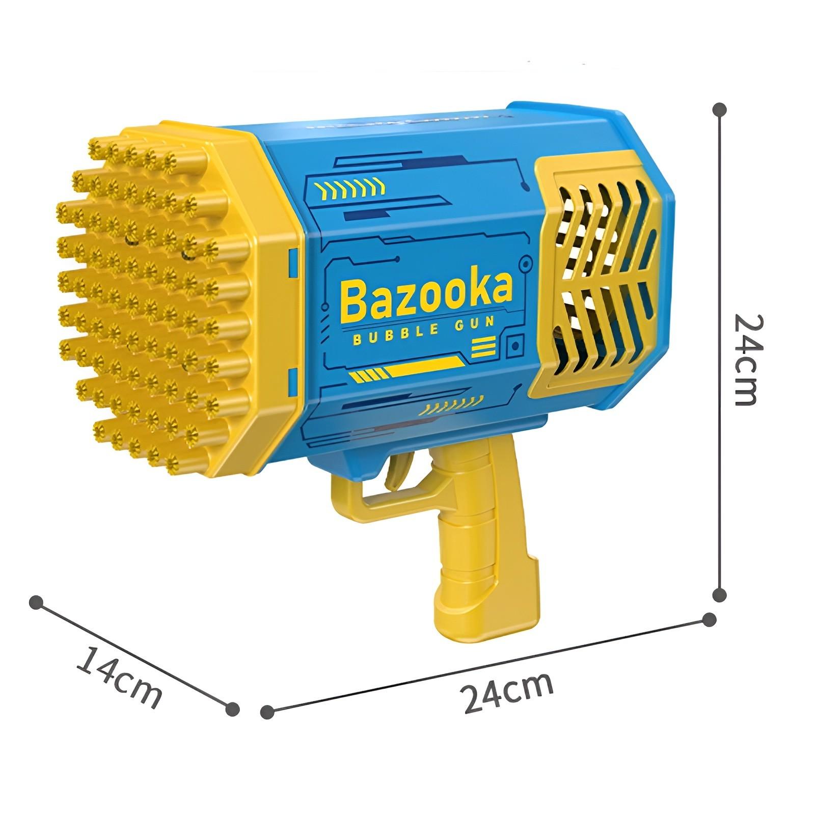 Пистолет-базука генератор мыльных пузырей Bazooka Bubble Gun Голубой - фото 11