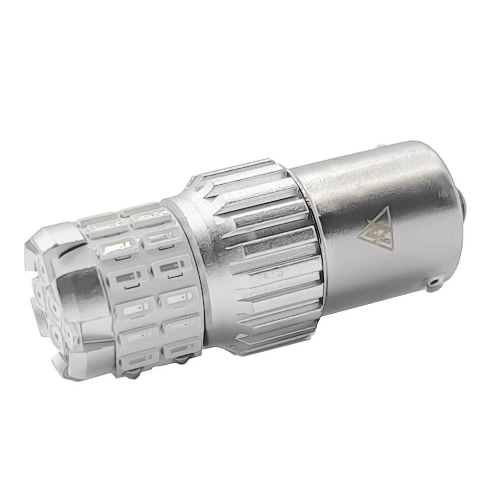 Лампа светодиодная AVolt BAu15S 1156 3030-6SMD+4014-30SMD 12-24V Красный