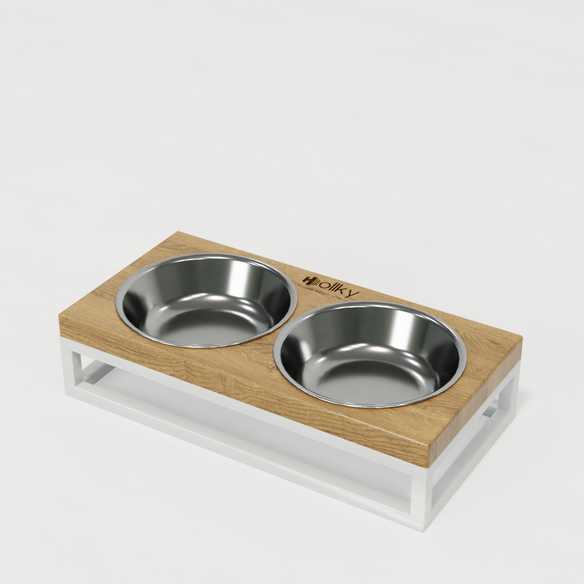 Миски на подставке для маленьких собак и котов Hollky Base XS 2х0,25 л (BXS-28145-WHNT) - фото 9 Миски на подставке для маленьких собак и котов Hollky Base XS 2х0,25 л (BXS-28145-WHNT) - фото 9