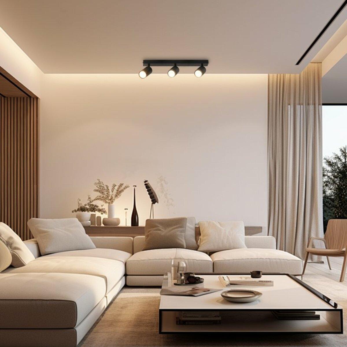 Споты Sirius на три плафона с поворотным механизмом под лампу GU10 Черный (INN-23698BK) - фото 3 Споты Sirius на три плафона с поворотным механизмом под лампу GU10 Черный (INN-23698BK) - фото 3