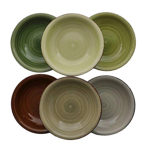 Набор тарелок керамических глубоких 21,5 см 6 шт. (45125)