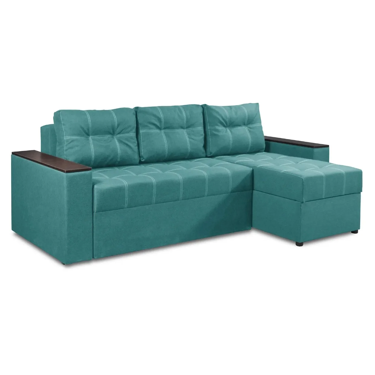 Диван угловой Комфорт 240х150 см Аква (25484819)