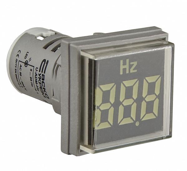 Частотомер цифровой АСКО-УКРЕМ U-ADM-Hz 5-99Hz квадратный ø 22 мм Белый (A0190010152)