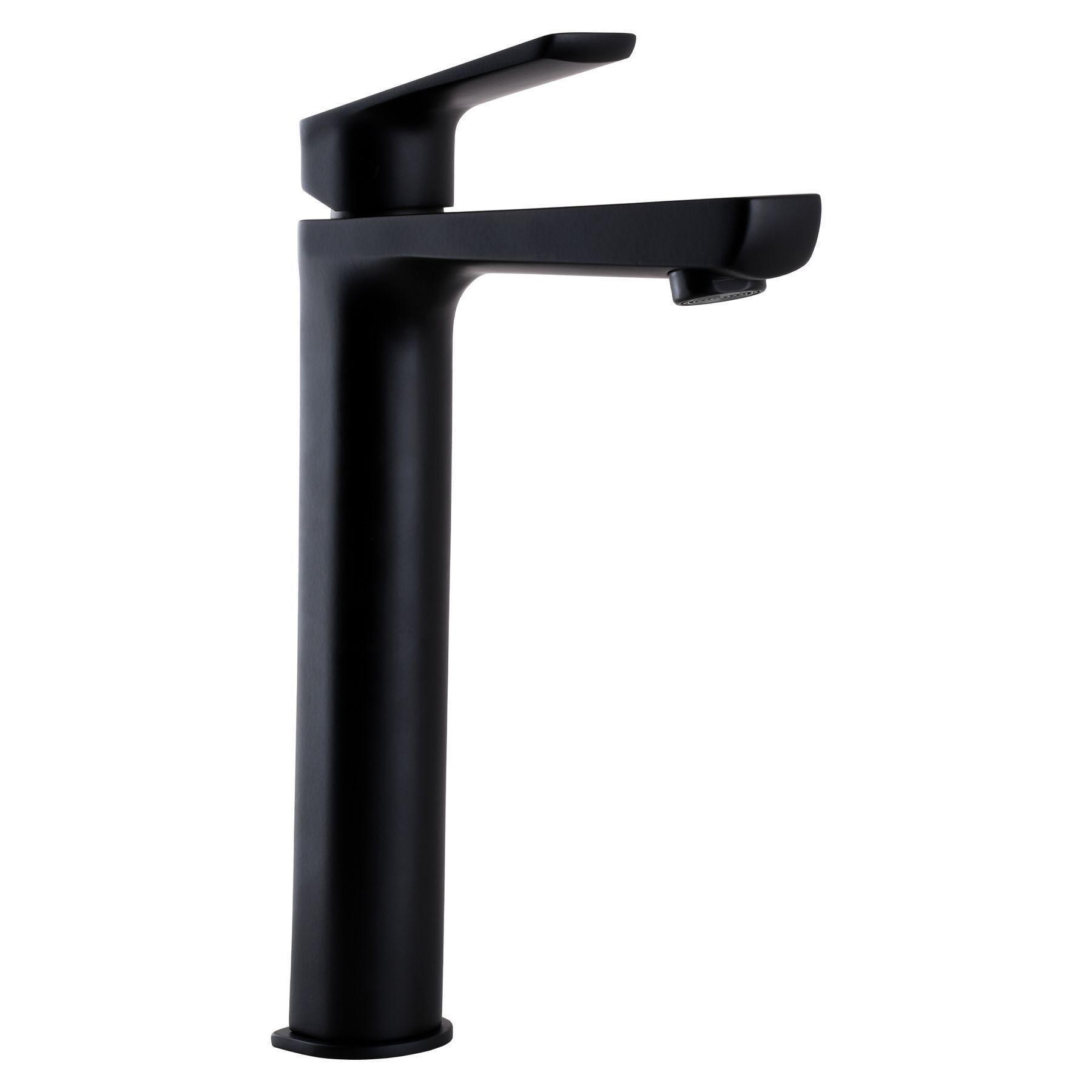 Смеситель для умывальника TOPAZ Черный матовый (21203)