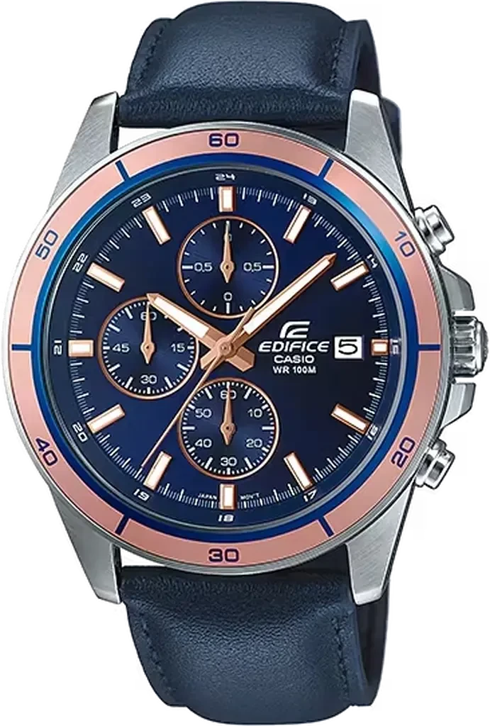 Наручные часы мужские Casio Edifice EFR-526L-2A со стальным корпусом/водозащитой 100 м Синий (3100234250)