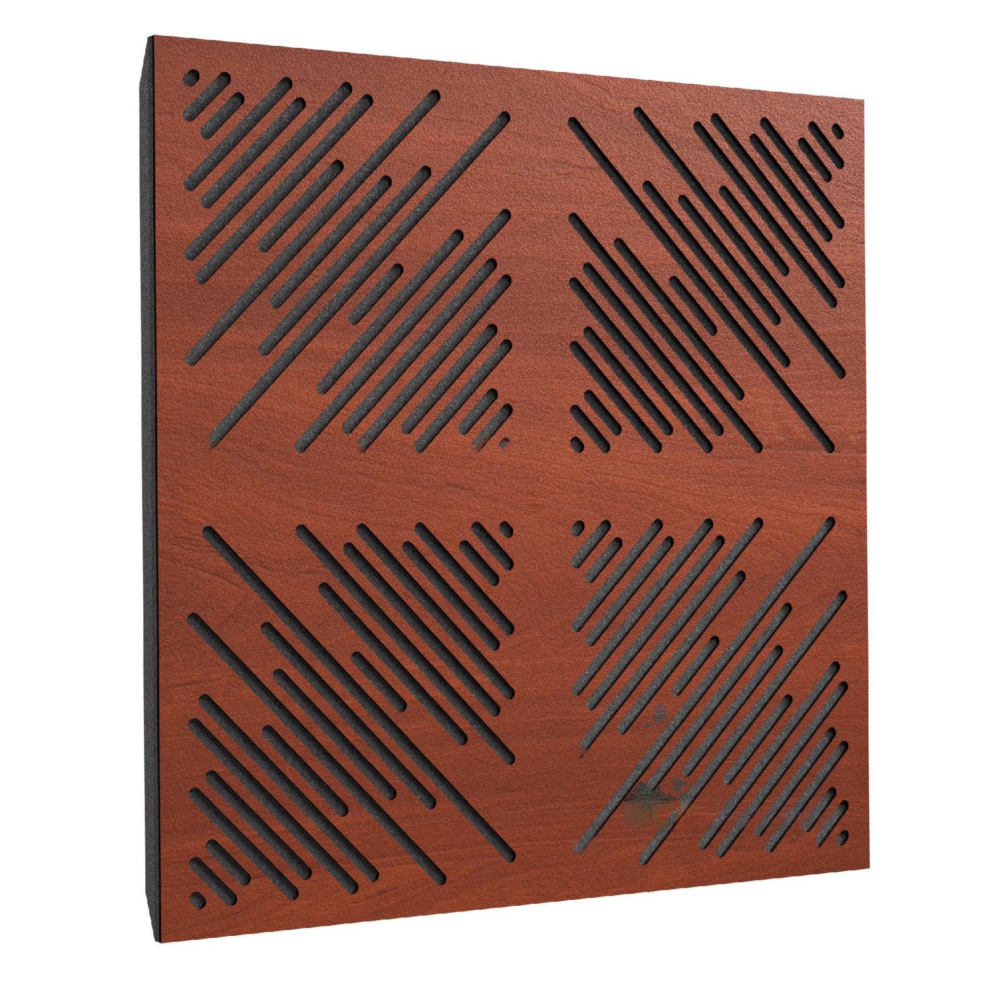 Акустическая панель Ecosound 4Diagonals Apple-Locarno 50х50 см 33 мм Коричневый (1065)