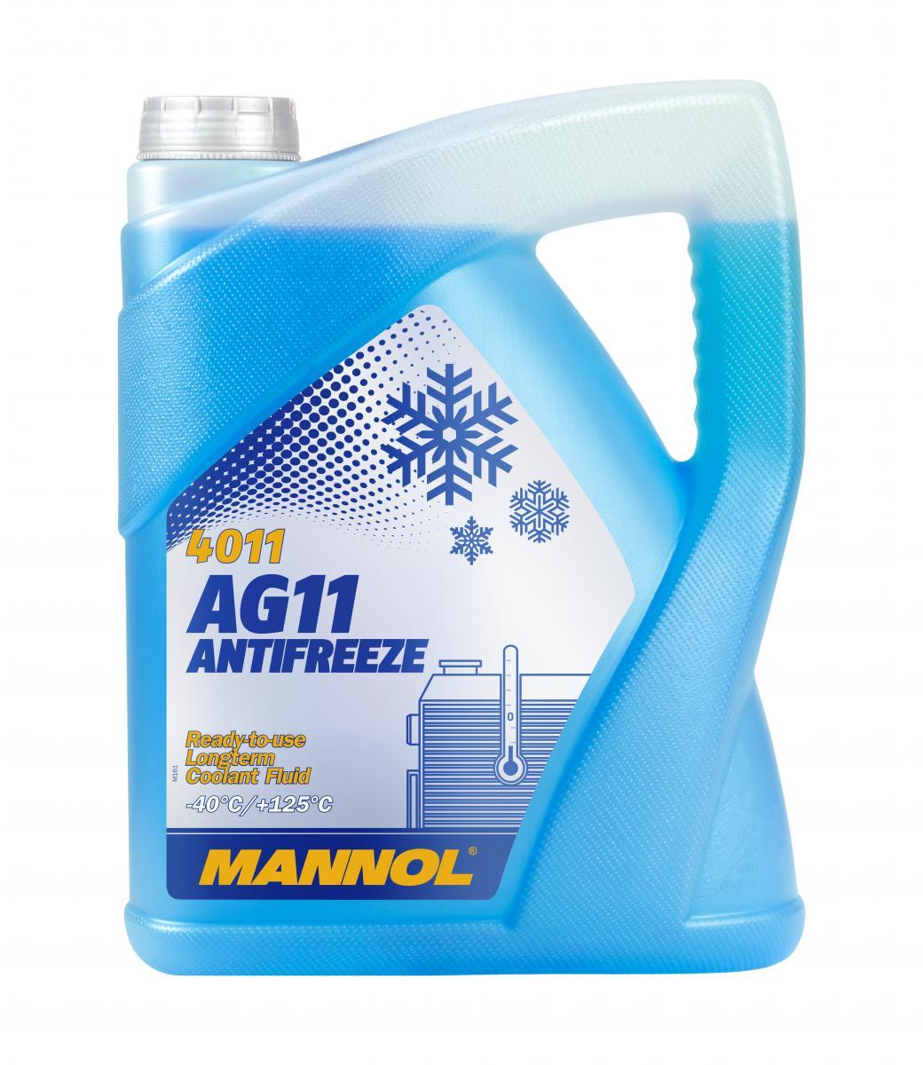 Антифриз Mannol 4011 Longterm Antifreeze AG11 -40°C готовый раствор 5 л Синий (MN4011-5)