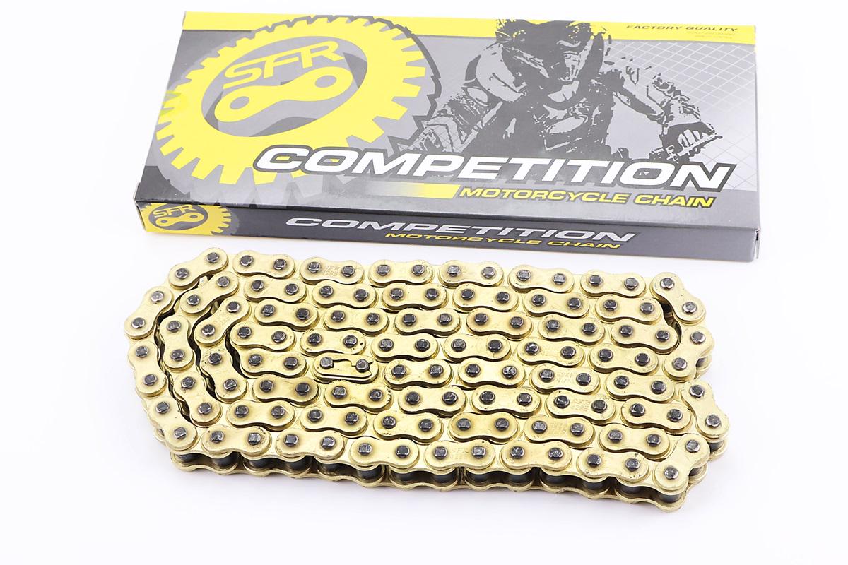 Ланцюг приводу колеса до мотоцикла Viper V200-F2 V250-F2 BAJAJ BOXER BM BMX 150cc 428H-122L GOLD