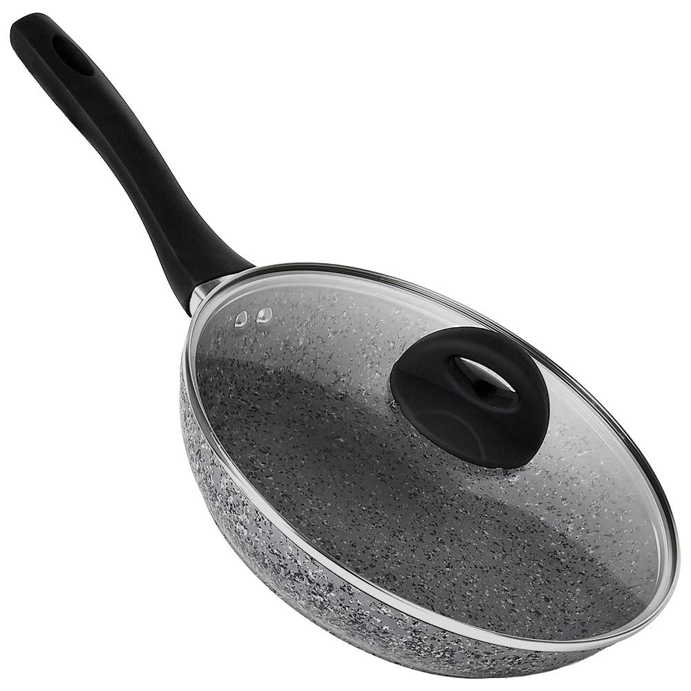 Сковорідка лита Besser Granite з гранітним покриттям і кришкою 24 см (30882)