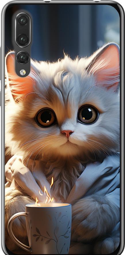 Чехол на Huawei P20 Pro White cat (5646u-1470-42517)