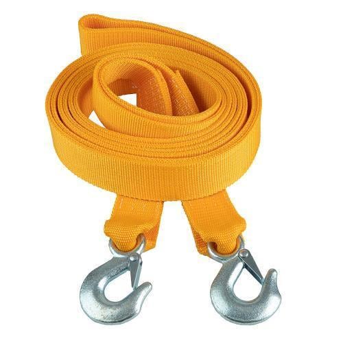 Трос буксир ТРШ-245-4-1 4 т лента 46 мм 4,5 м/крюк/кулек Желтый