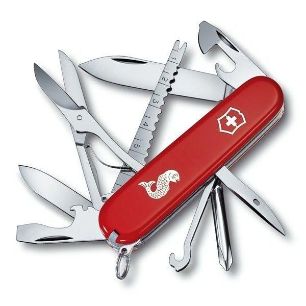 Комплект ніж Victorinox Fisherman 1.4733.72/чохол з ліхтариком