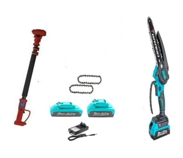 Пила цепная аккумуляторная Grand АПЦ-20/6" 2 BL с удлинителем VS'2000 бесщеточный мотор/телескопическая штанга-удлинитель 1,6-2 м (24813505) Пила цепная аккумуляторная Grand АПЦ-20/6" 2 BL с удлинителем VS'2000 бесщеточный мотор/телескопическая штанга-удлинитель 1,6-2 м (24813505)